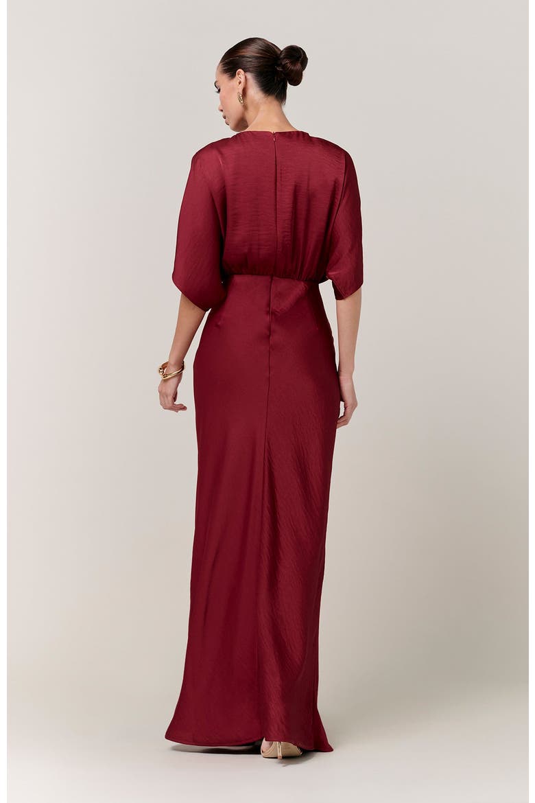 Mona Maxi Dress, Alternate, color, Burgundy