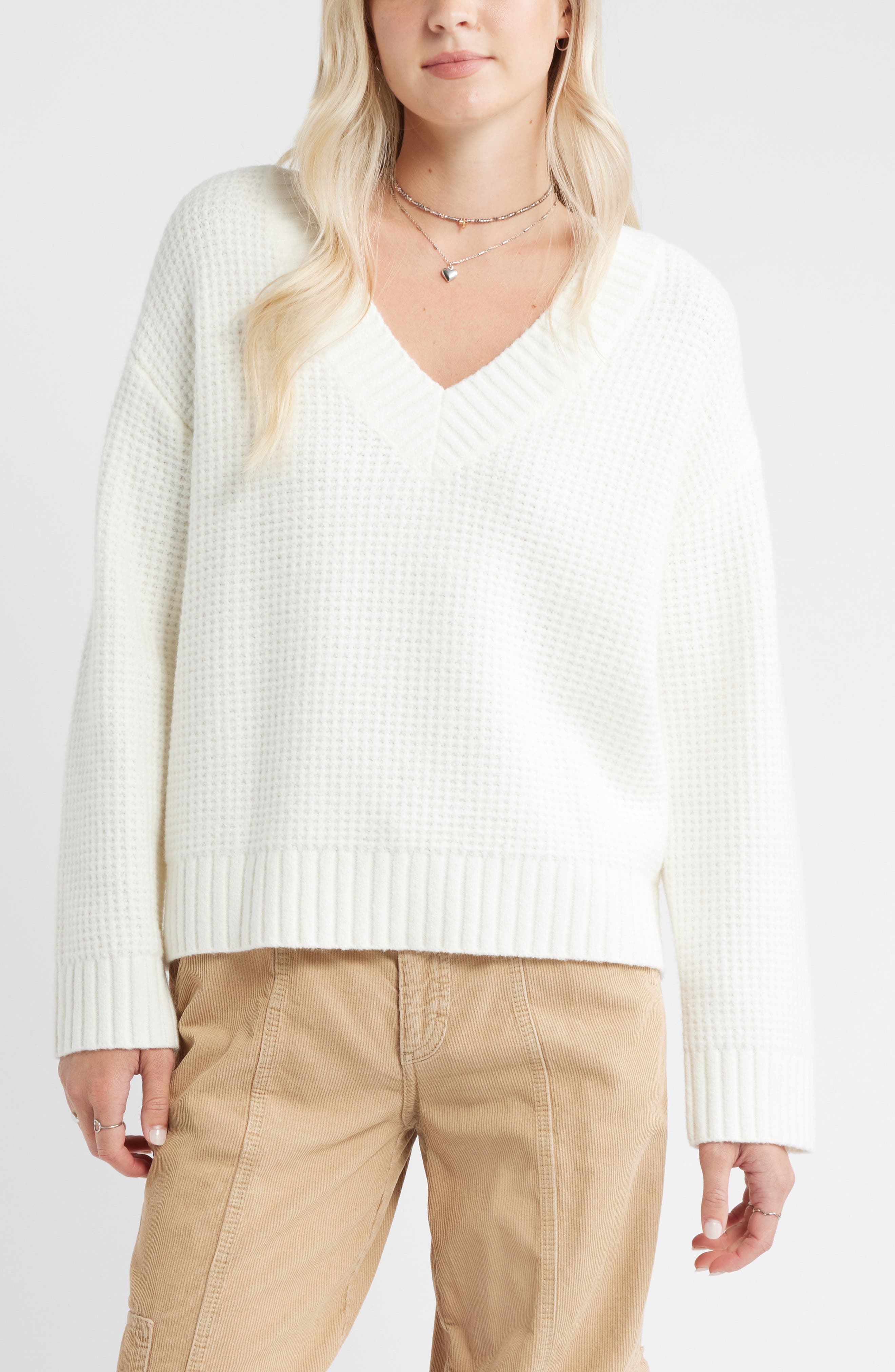 BP. V-Neck Thermal Sweater