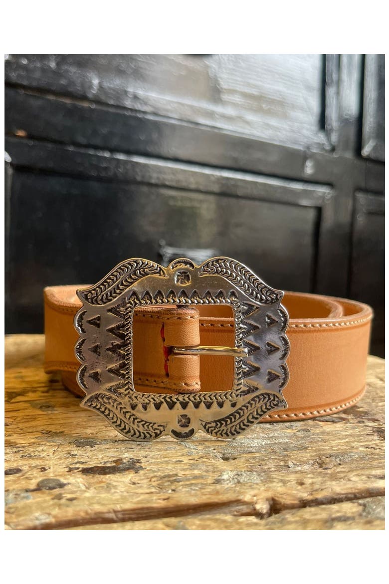 Berry Leather Belt, Main, color, CAMEL