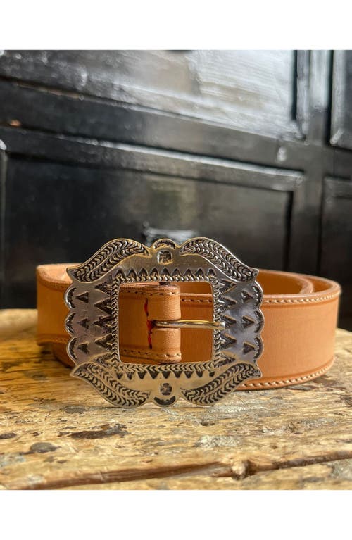 Fortela Berry Leather Belt In Black