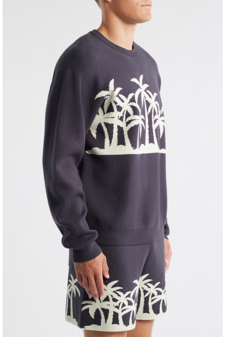 Palm Beach Knit Crewneck Sweater, Alternate, color, GREY