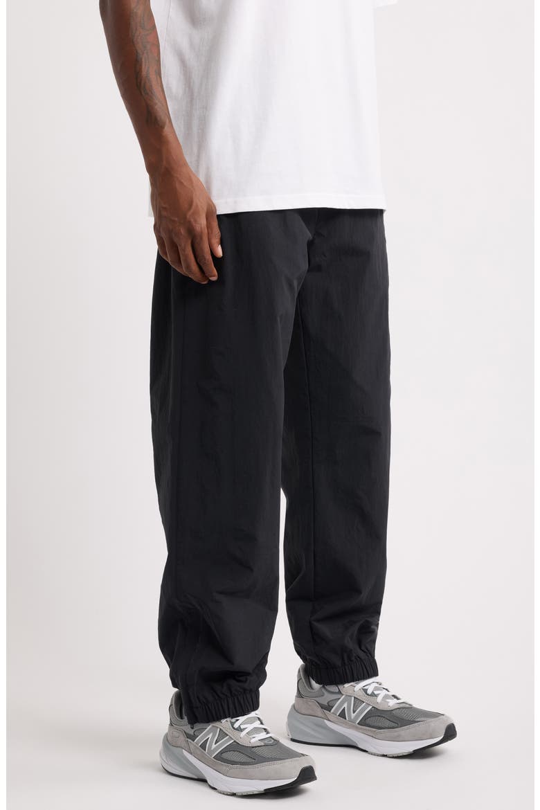 Travon Embroidered Joggers, Alternate, color, BLACK / WAX