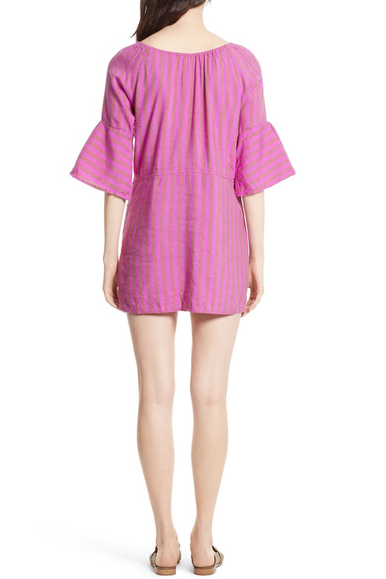 Folk Town Minidress, Alternate, color, PURPLE COMBO