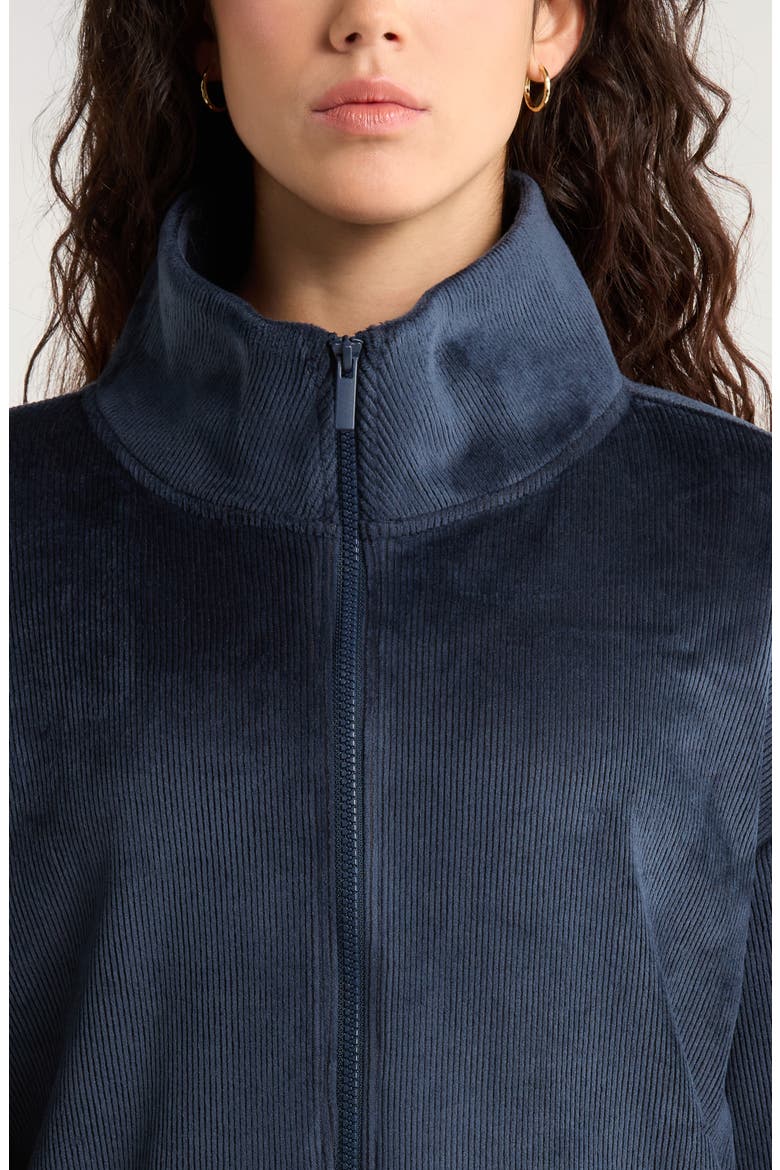 Plush Rib Jacket, Alternate, color, NAVY SAPPHIRE