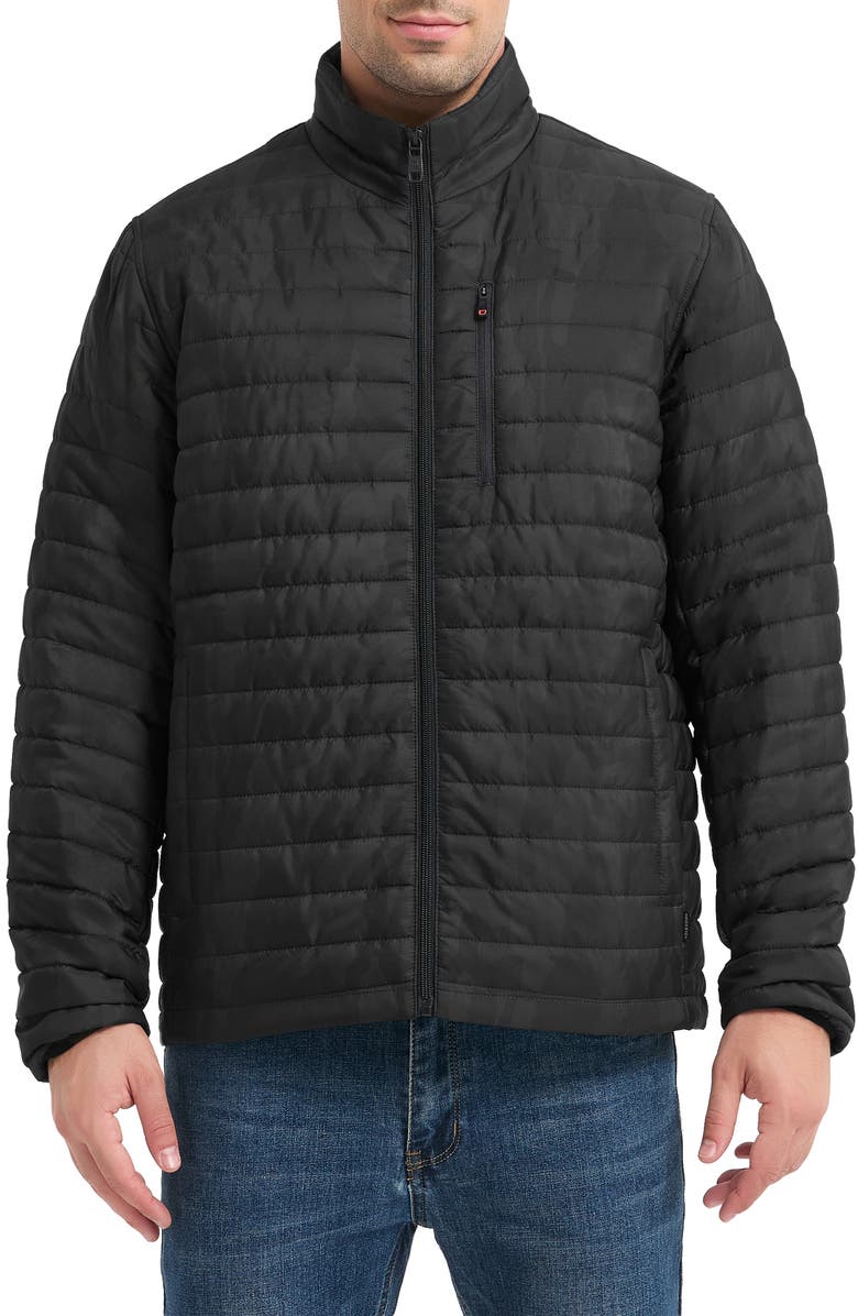 HAWKE & CO Rail Water Resistant Quilted Jacket, Main, color, 