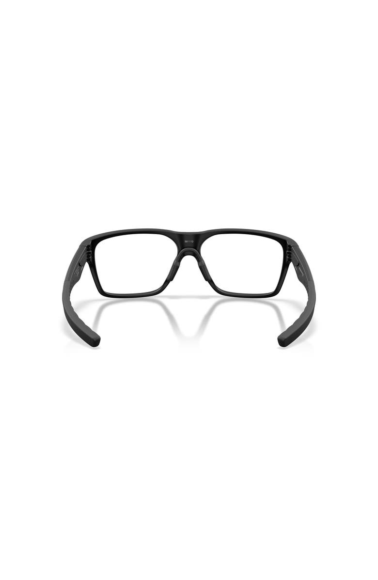 Oakley 58mm Rectangle optical glasses, Alternate, color, Black