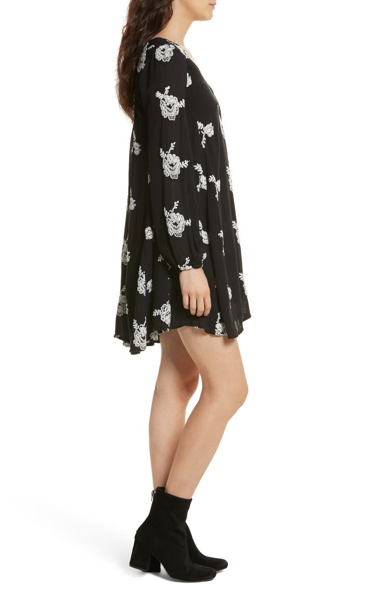 Free People 'Emma's' Embroidered Swing Dress, Alternate, color, 