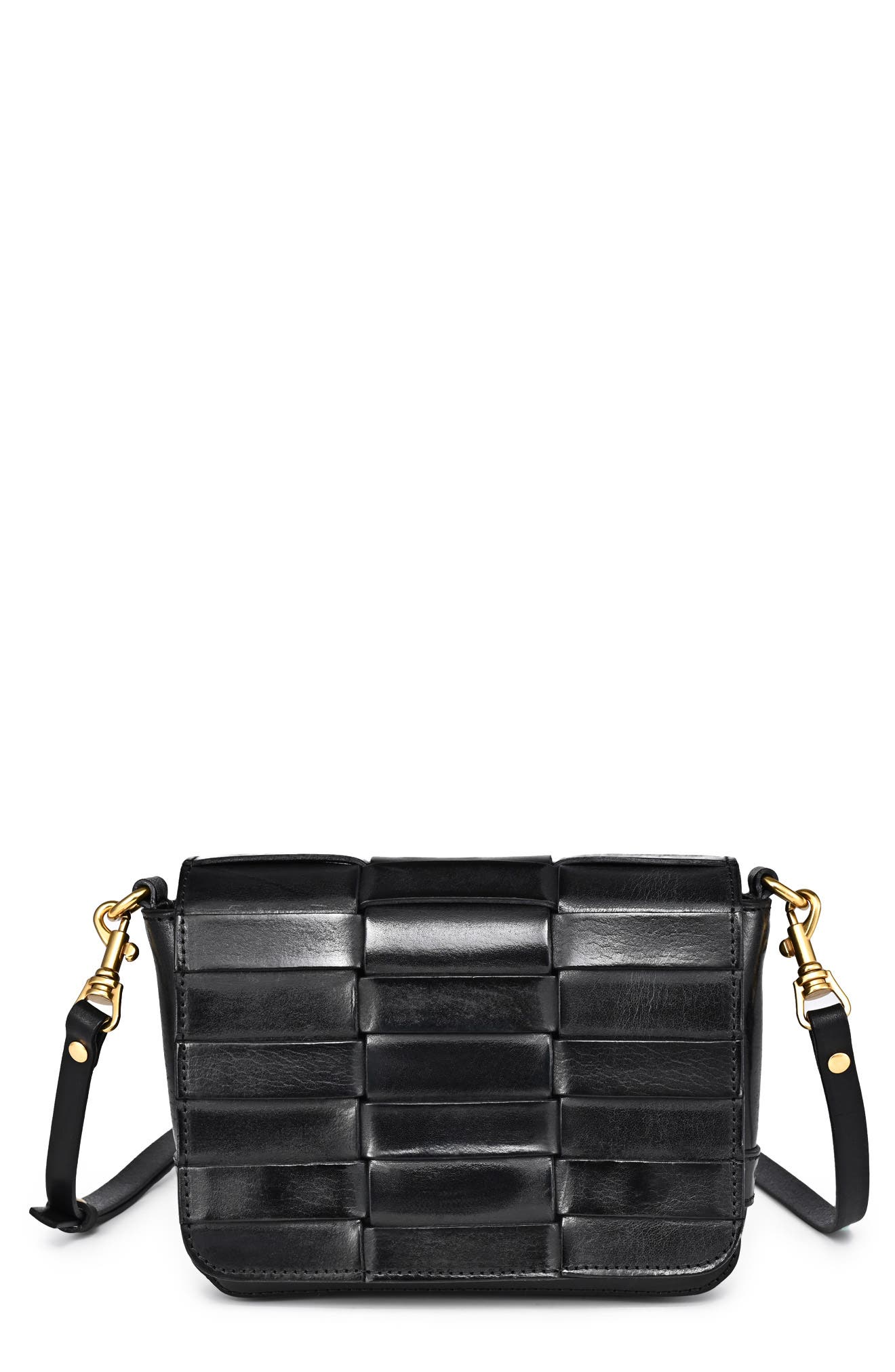 OLD TREND Lupi Woven Leather Crossbody Bag, Main, color, 