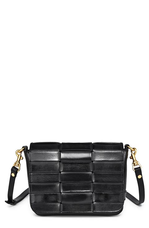 Lupi Woven Leather Crossbody Bag