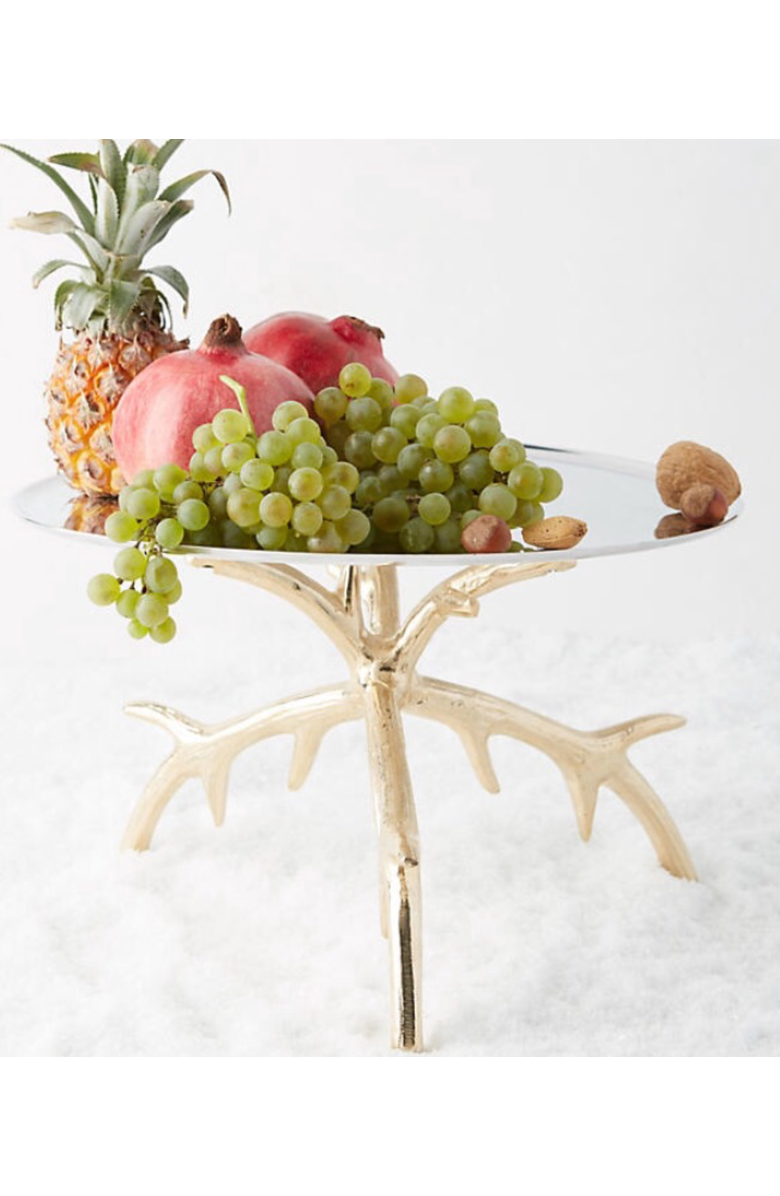 Lunares Staghorn Cakestand, Alternate, color, Silver