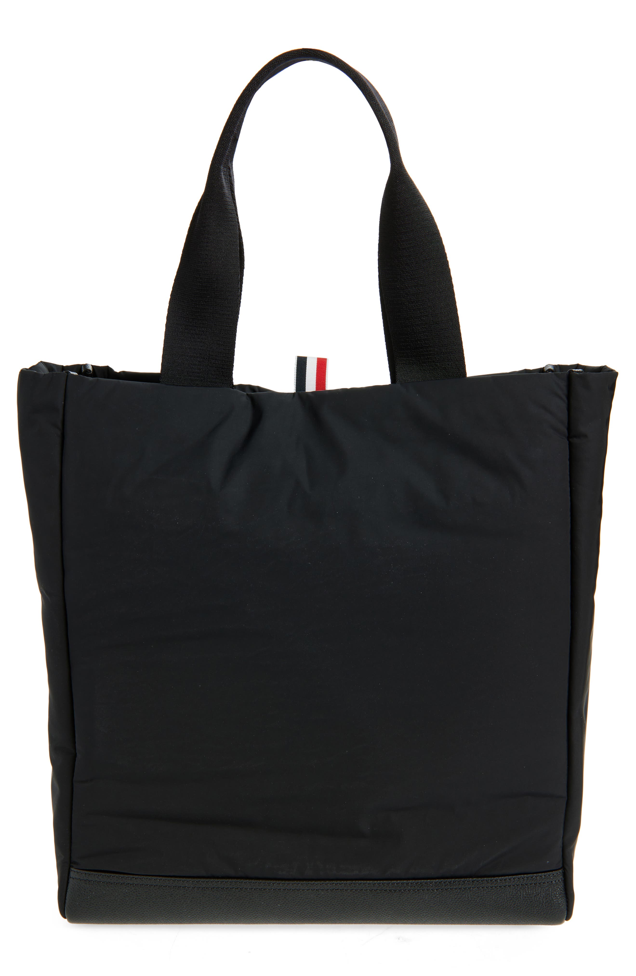 Thom Browne Twill Pocket Tote, Alternate, color, Black