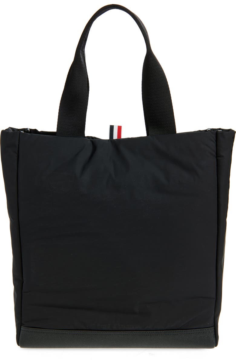 Thom Browne Twill Pocket Tote, Alternate, color, Black