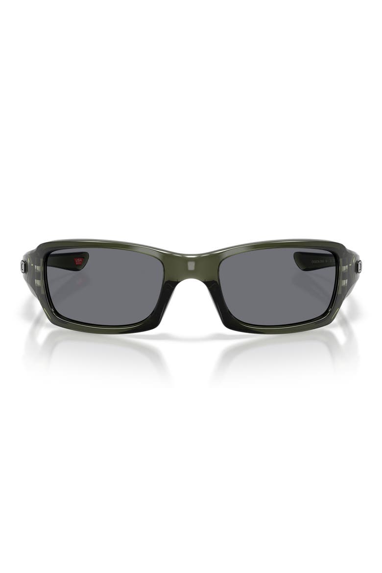 Fives Squared 54mm Rectangle Sunglasses, Main, color, OLIVE INK / GREY