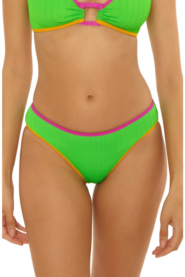 Crinkle Crush Hipster Bikini Bottoms, Main, color, MEADOW