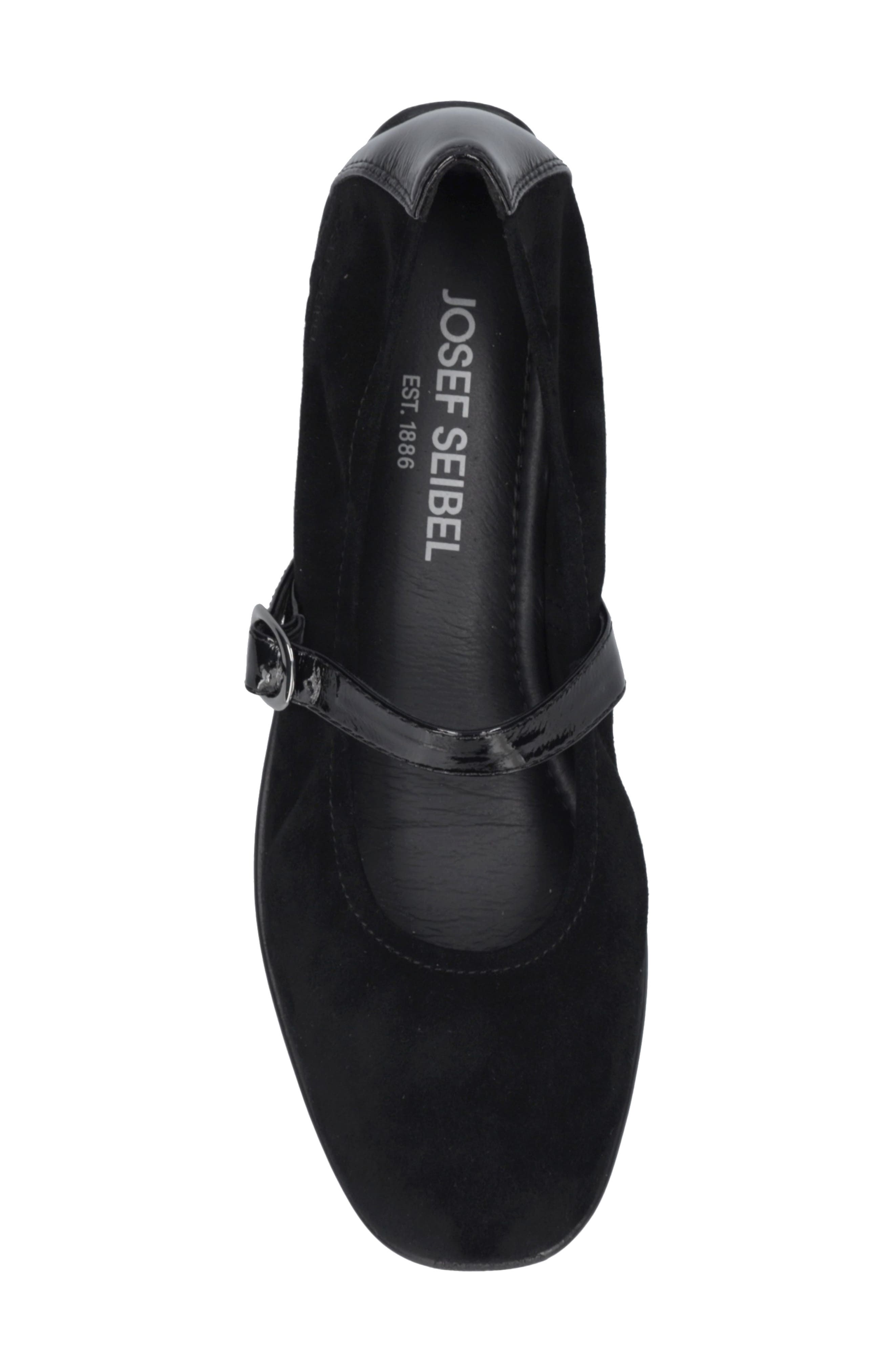 Fenja 37 Leather Mary Jane, Alternate, color, BLACK