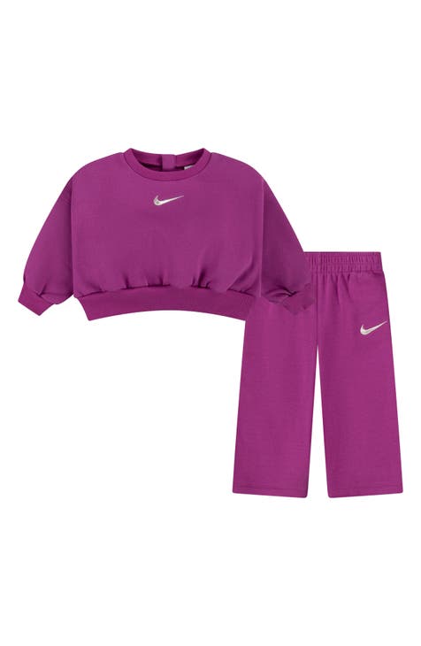 Swoosh Spirit Sweater & Wide Leg Pants Set (Baby)