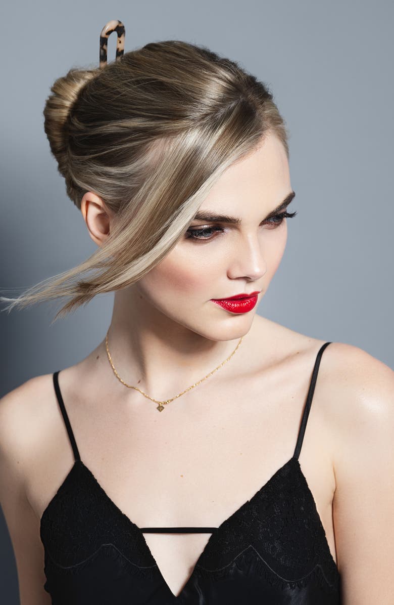 The Hair Edit Sleek Tortoise Chignon Knot Hair Pin, Alternate, color,