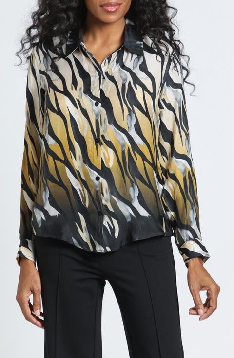 Cupro Button-Up Shirt