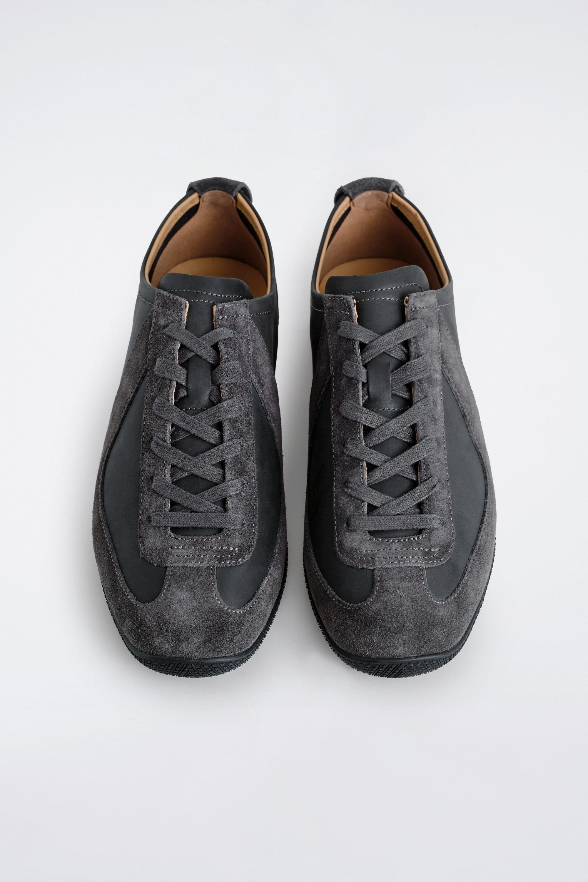 COS Nubuck And Suede Sneakers, Alternate, color, Gray