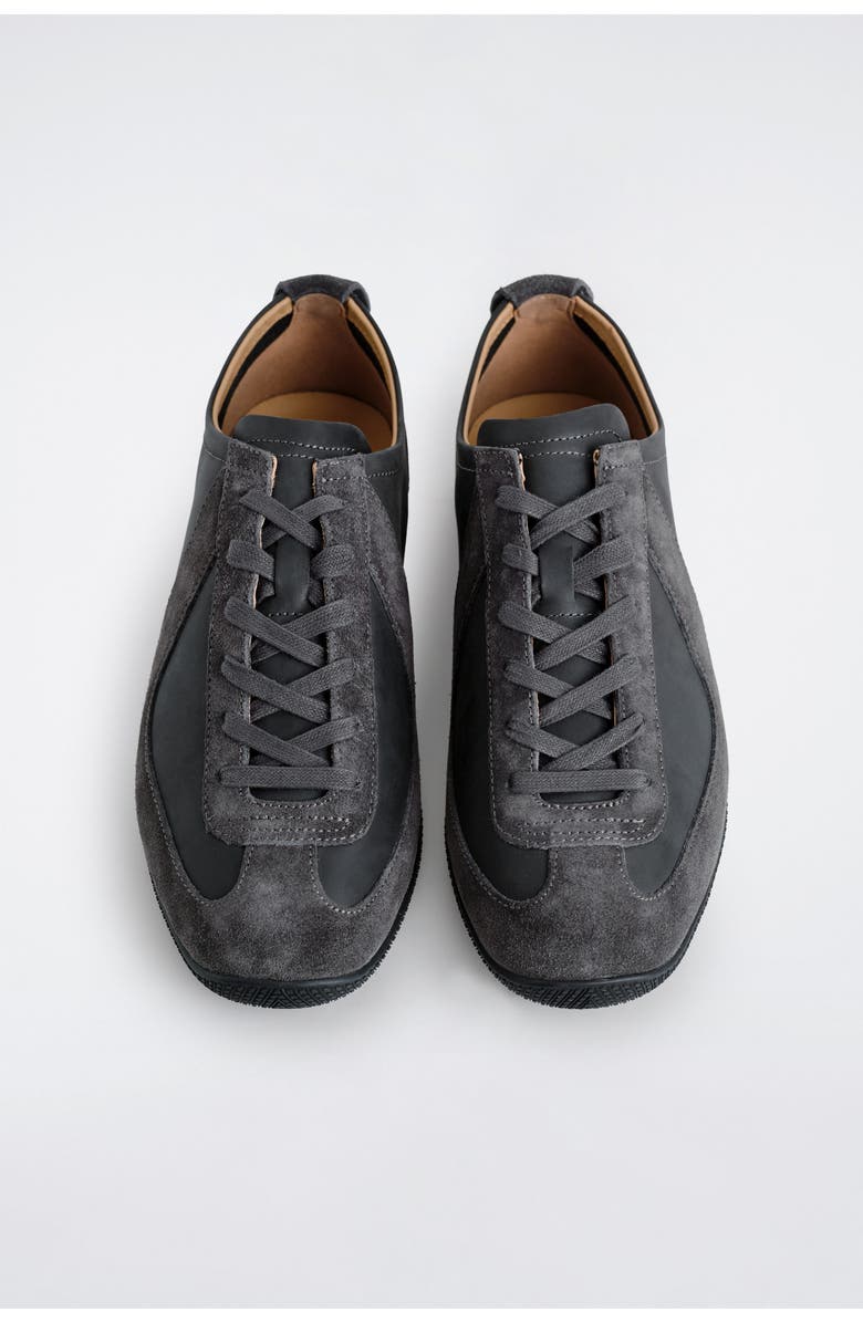 COS Nubuck And Suede Sneakers, Alternate, color, Gray