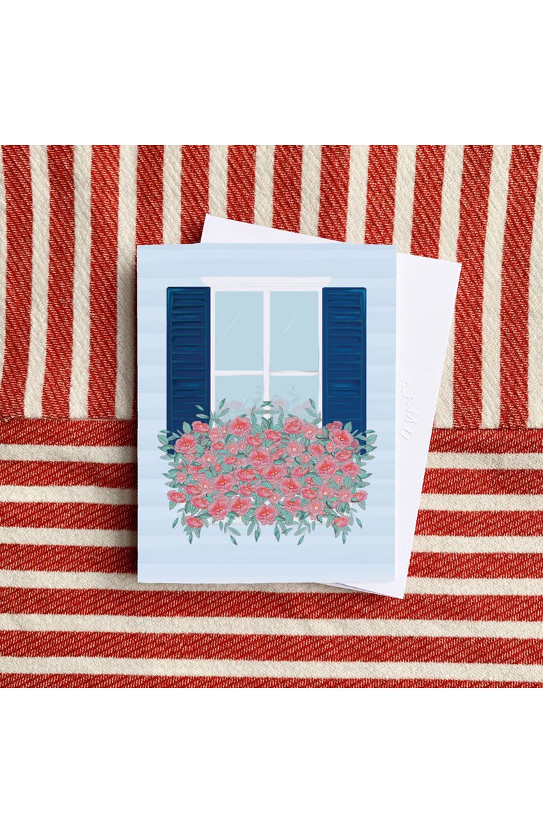 Ramus & Co Tote Bag 3" x 3" 50-Sheet Sticky Notes (2-Pack) & Window Peonies Greeting Card Combo, Alternate, color, Multi-Pack