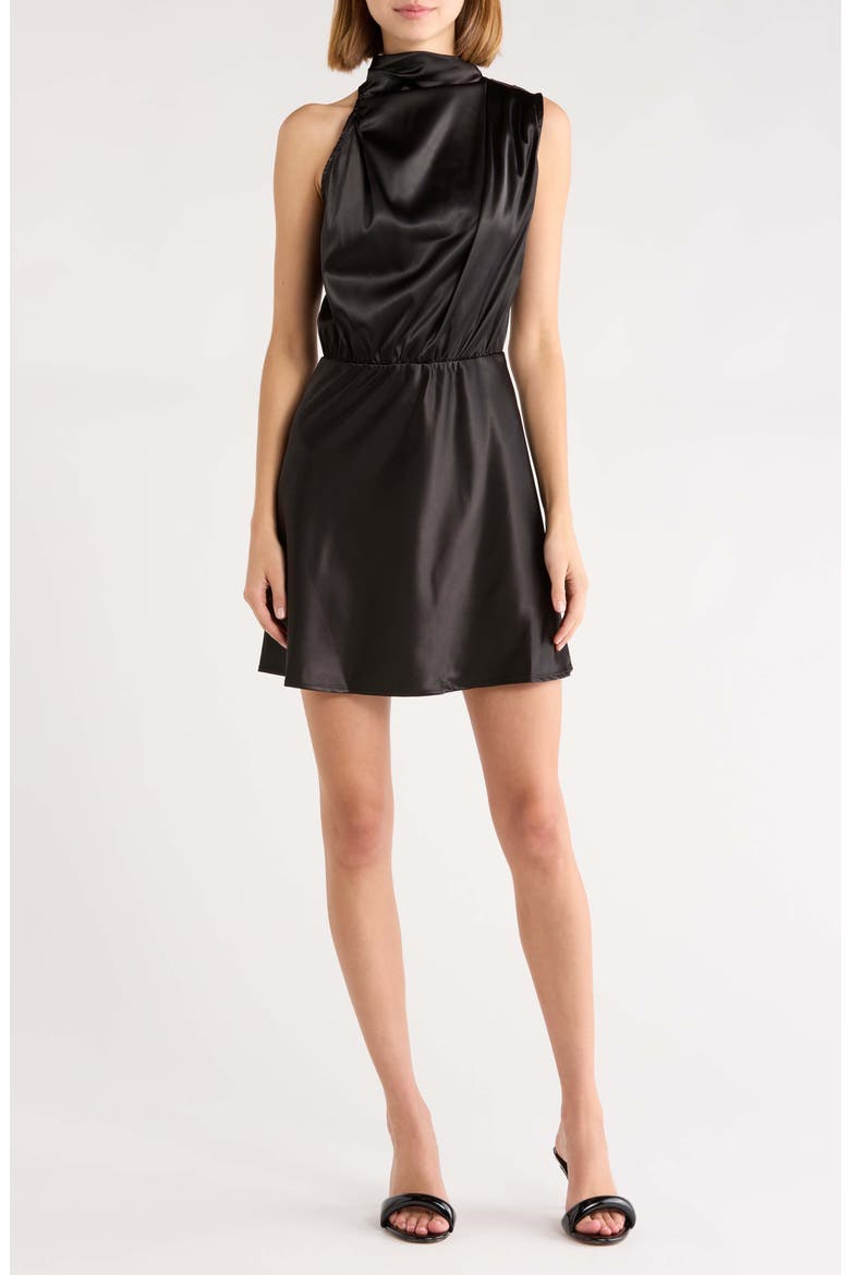 Esmena Sleeveless Minidress, Main, color, BLACK