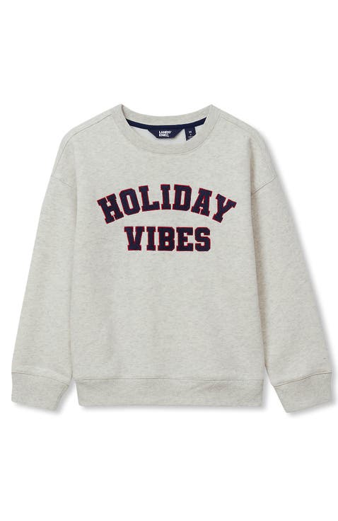 Boys Graphic Crew Neck Sweatshirt