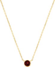 EFFY 18k Gold Plated Sterling Silver Garnet Pendant Necklace
