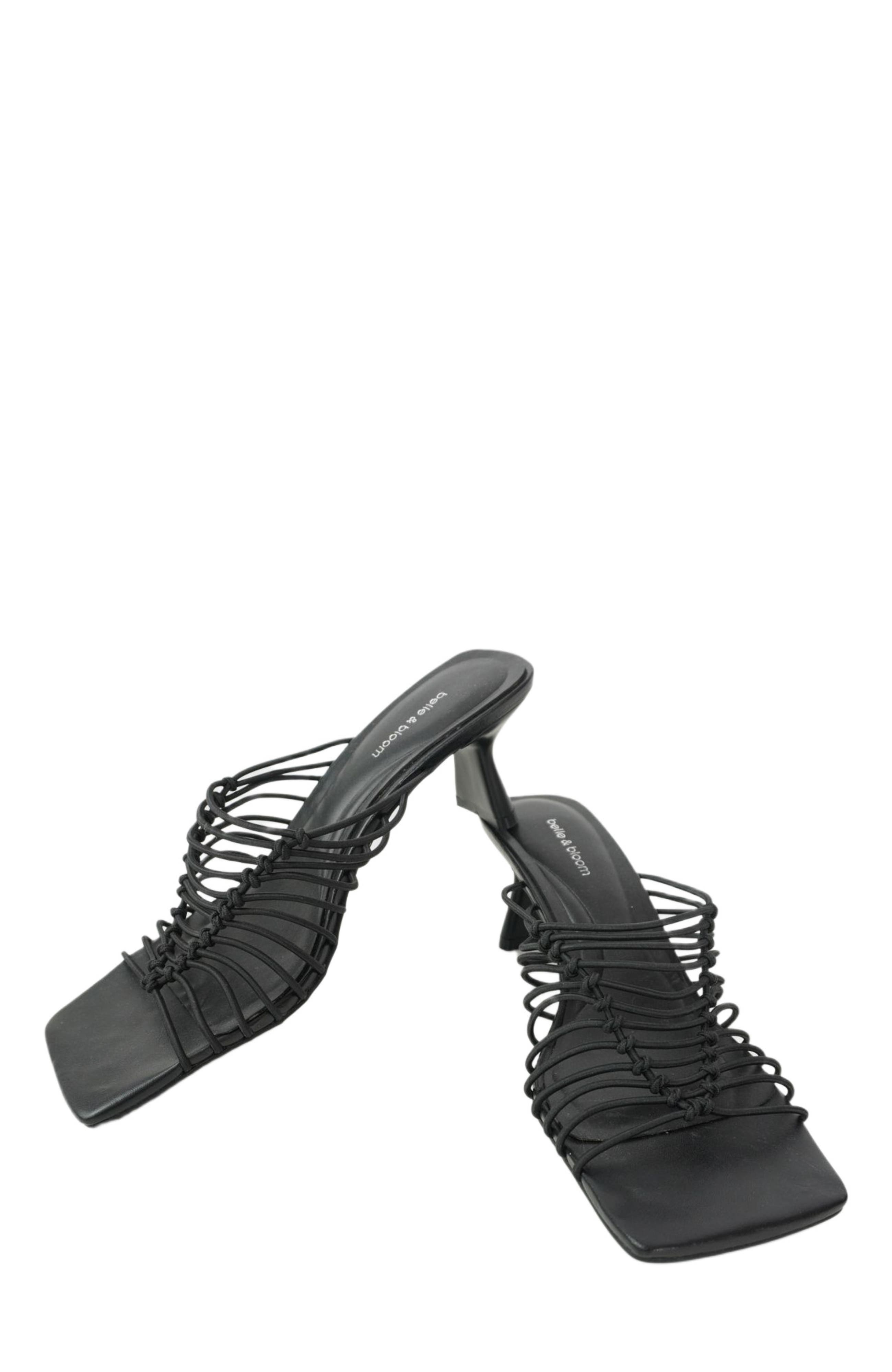 Belle & Bloom About Last Night Strappy Heel, Alternate, color, Black