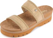FLOOPI Knit Platform Slide Sandal