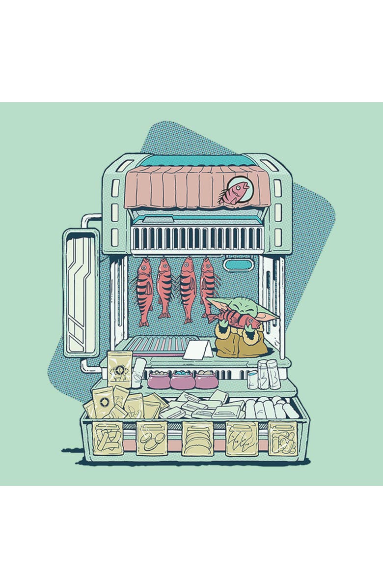 Star Wars: The Mandalorian and Grogu Girl's Star Wars The Mandalorian and Grogu The Child Street Stall  Graphic T-Shirt, Alternate, color, Mint