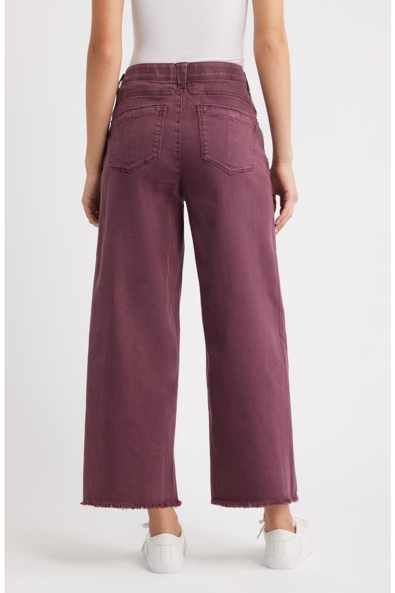 Wyatt Skyrise High Waist Ankle Wide Leg Jeans, Alternate, color, WASHED FIG JAM