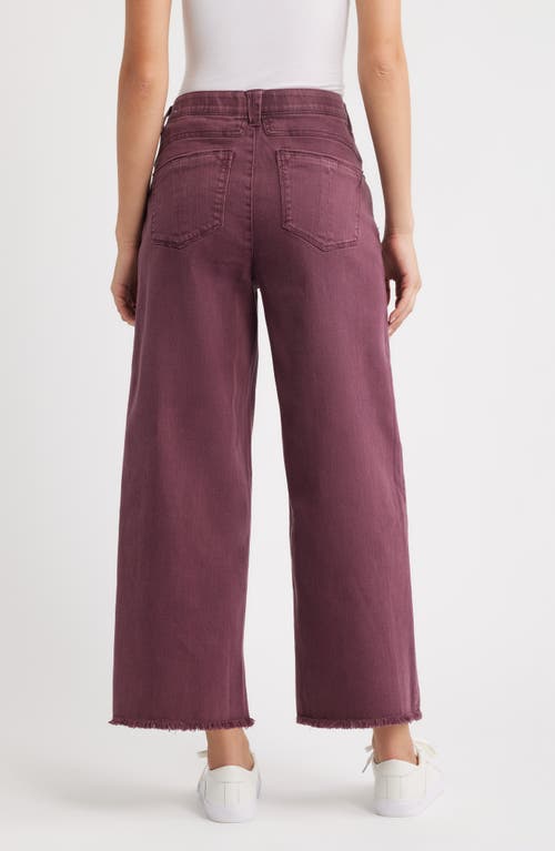 Wit & Wisdom Wyatt Skyrise High Waist Ankle Wide Leg Jeans In Purple