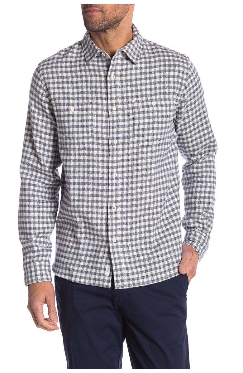Onia Liam Checkered Relaxed Fit Shirt, Main, color, 