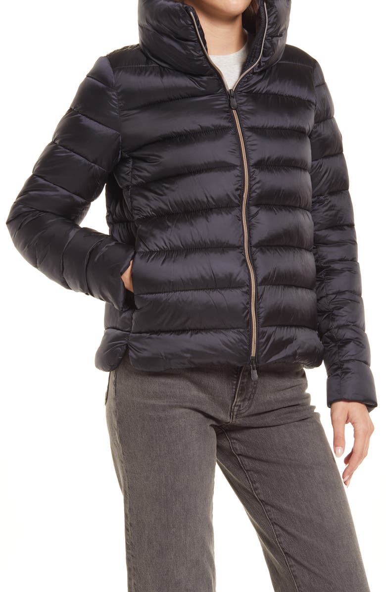 Save The Duck Elsie Waterproof Puffer Coat, Alternate, color,