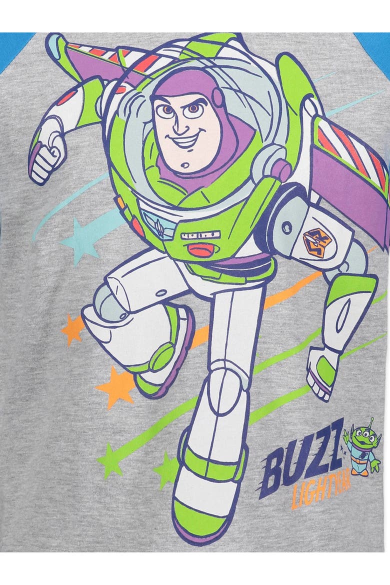Toy Story 2-Pack Short Sleeve T-Shirts, Alternate, color, Buzz Grey White
