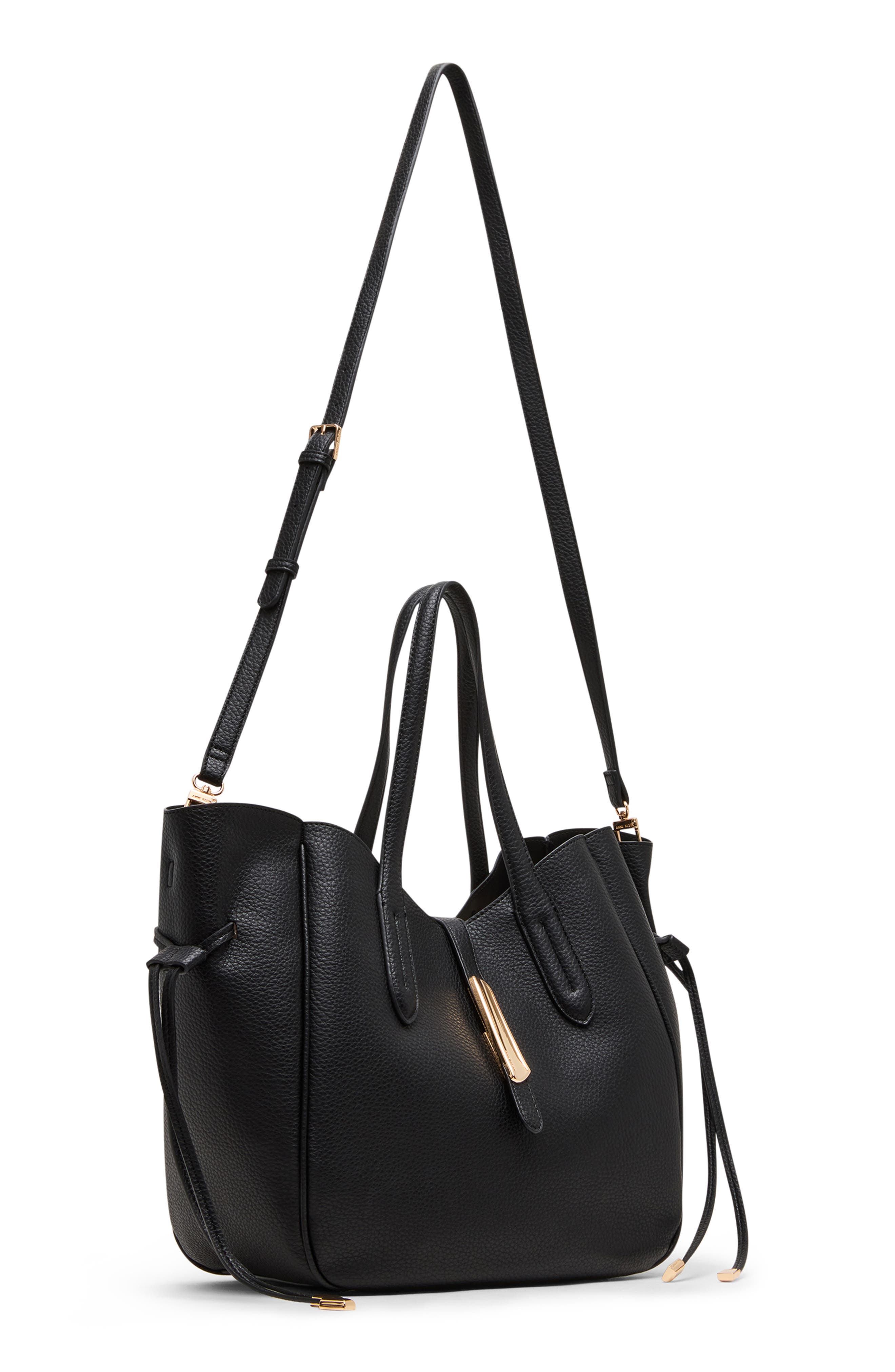 Anne Klein Large Tote, Alternate, color, Black