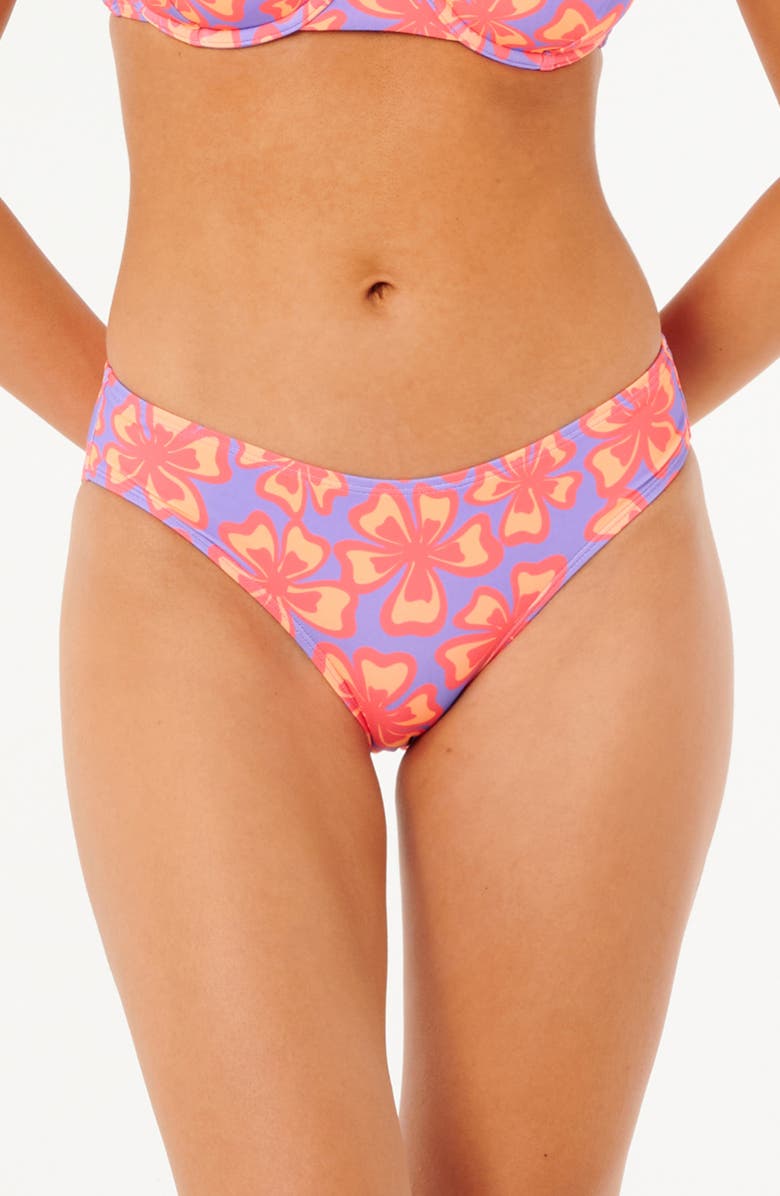 Rip Curl Neon Isles Hipster Bikini Bottoms, Main, color, Purple