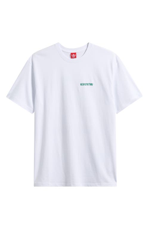 Icecream Eye See Graphic T-shirt In White