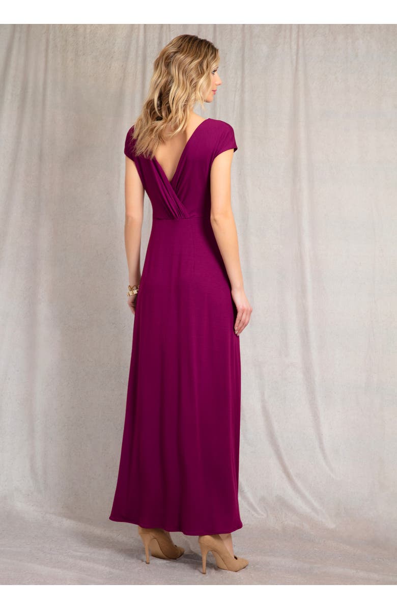 Alie Street London Sophia Maxi Dress, Alternate, color, Plum Wine