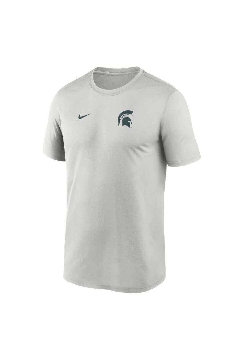 Men's Nike Gray Michigan State Spartans 2025 Sideline Small Logo Legend Performance T-Shirt, Alternate, color, Gray