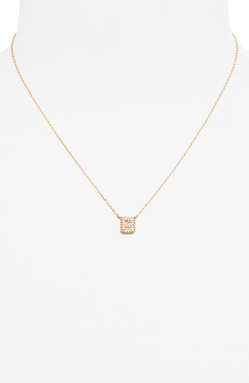 Bp. Pavé Crystal Initial Necklace In Gold