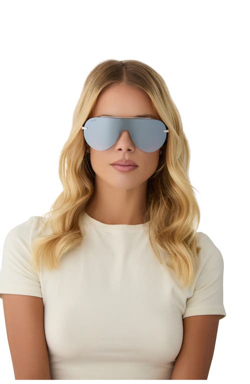 DIFF DIFF IMANI 139MM GRADIENT SHIELD SUNGLASSES