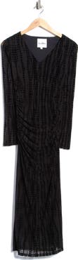 Sam Edelman V-Neck Velvet Midi Dress