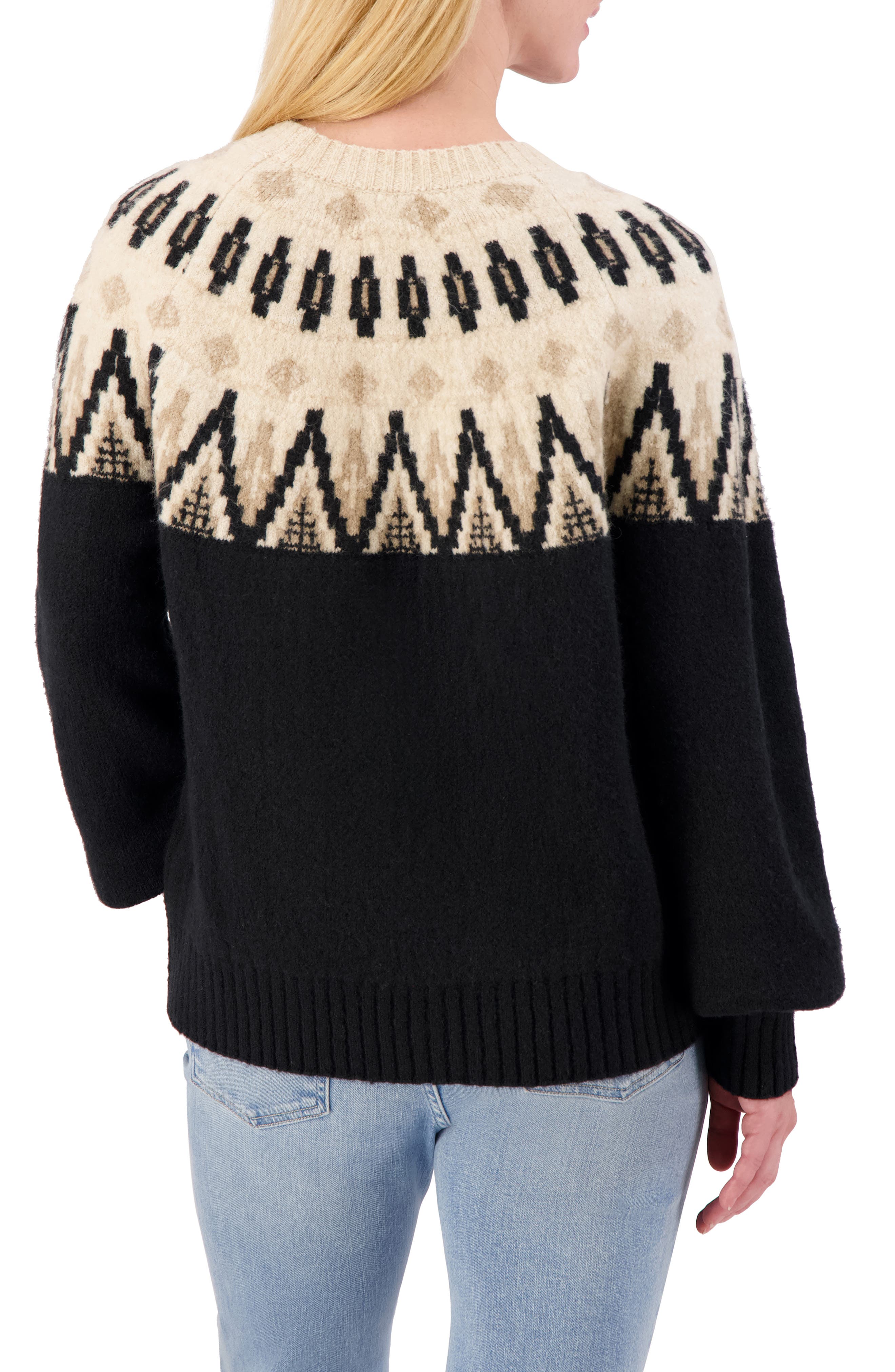 Fair Isle Crew Sweater - image 2