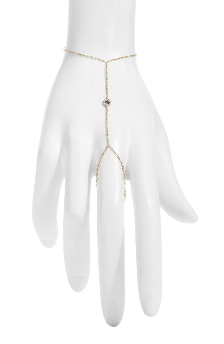 Meira T Evil Eye Hand Chain, Main, color, Yellow