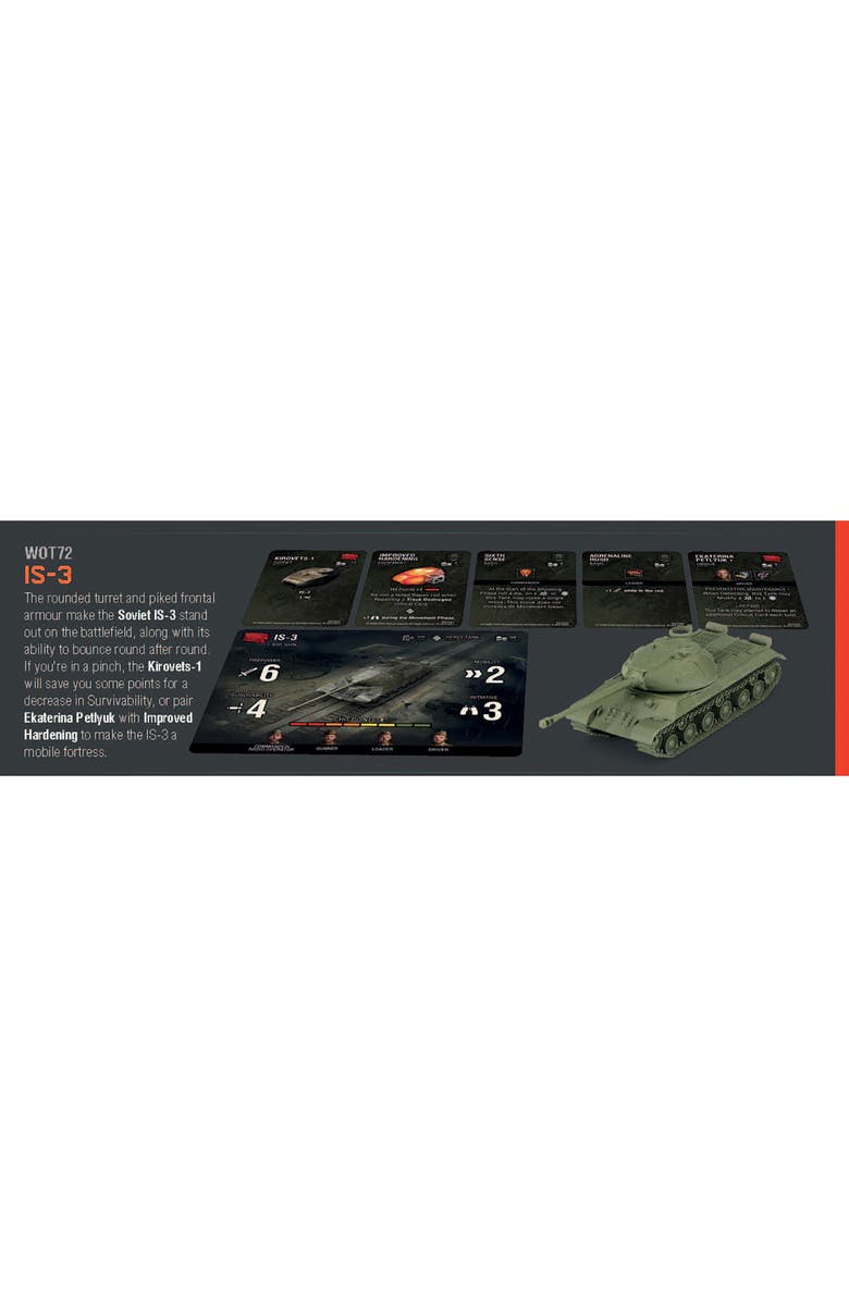 World Of Tanks Soviet Is3 Expansion, Tabletop Gaming, Kids
Adults, Alternate, color, Multicolored