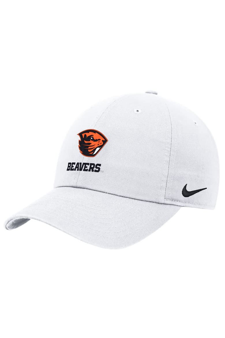 Men's Nike White Oregon State Beavers 2025 On-Field Club Adjustable Hat, Alternate, color, White