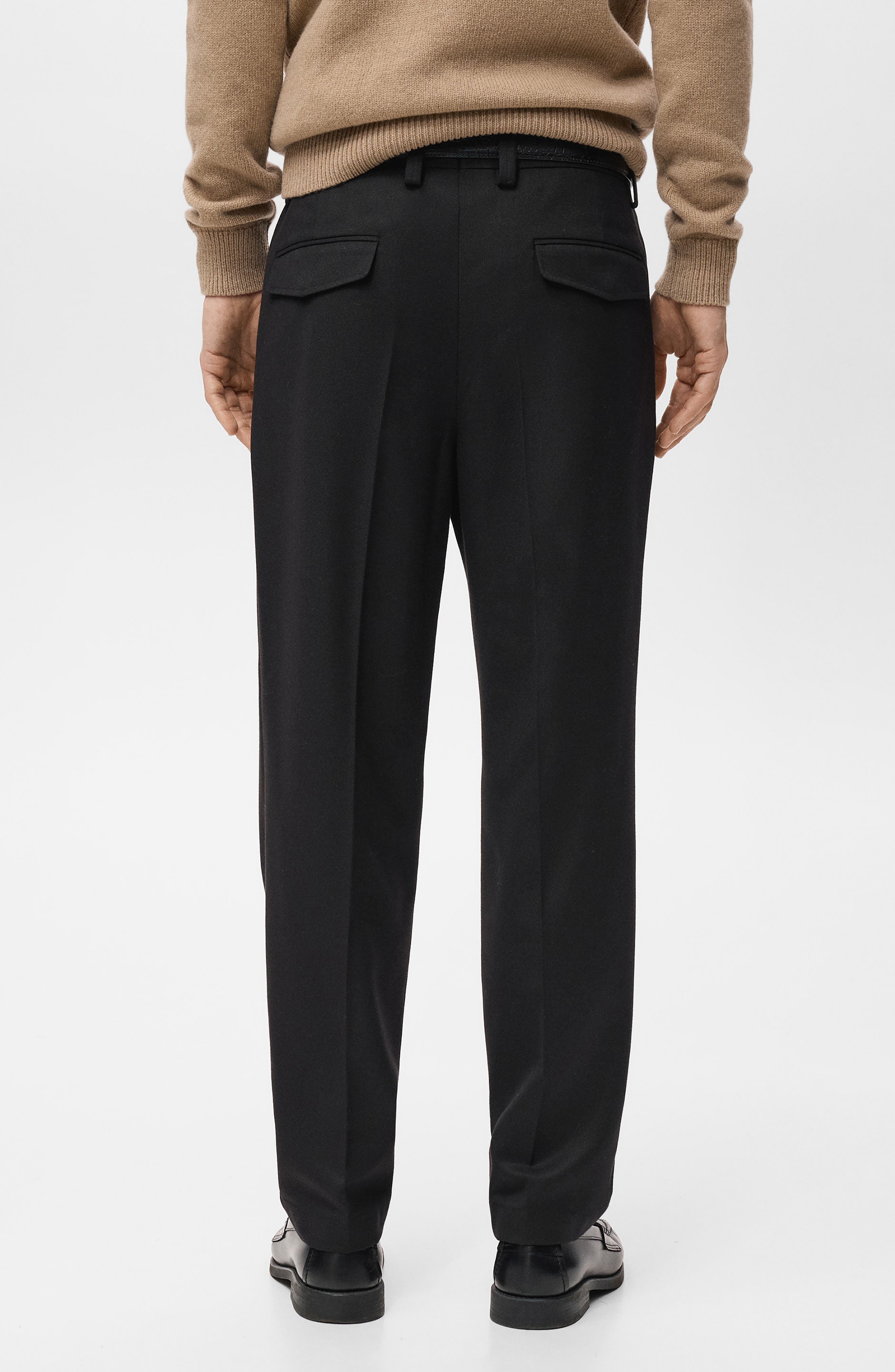 Regular Fit Pleated Pants - image 2