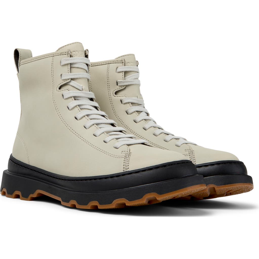 Camper Noray Combat Boot In Gray